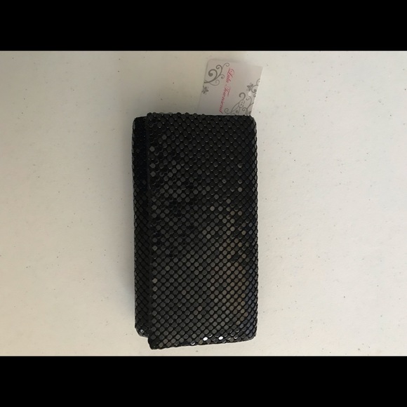 New Tagged LuLu Townsend Black NWT Mesh Clutch - Picture 3 of 7